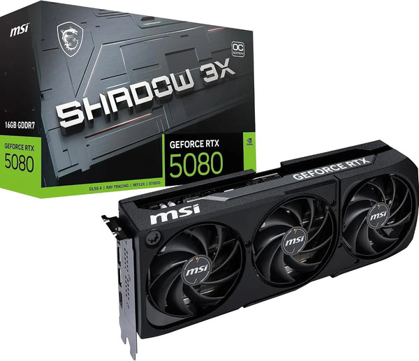 MSI GeForce RTX 5080 16G Shadow 3X OC Gaming Grafikkarte