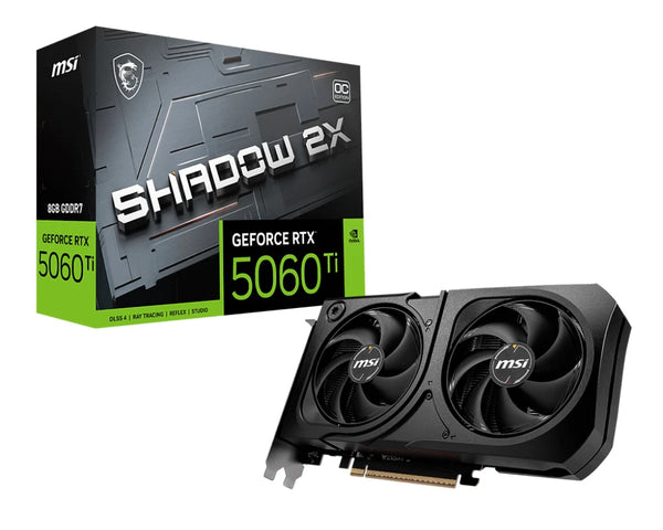MSI RTX 5060 Ti 8G SHADOW 2X OC PLUS Grafikkarte