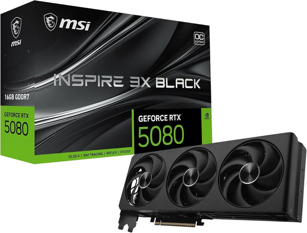 MSI GeForce RTX 5080 Inspire 3X OC Black 16GB GDDR7