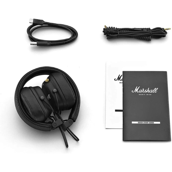 Marshall Major IV On-Ear Bluetooth Kopfhörer Schwarz Wireless