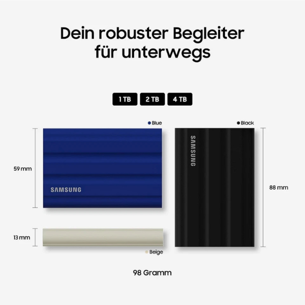 Samsung T7 Shield 2TB USB-C Externe SSD