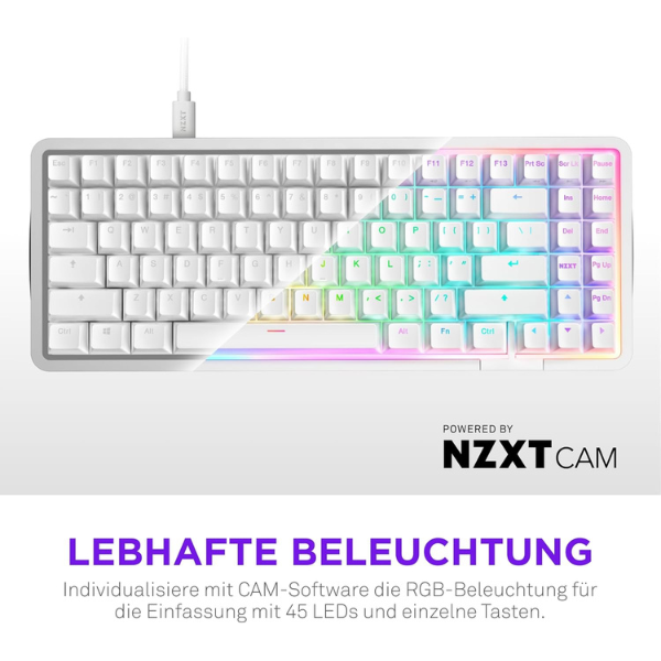 NZXT Function Elite MiniTKL Mechanische Gaming Tastatur (DE-Layout)