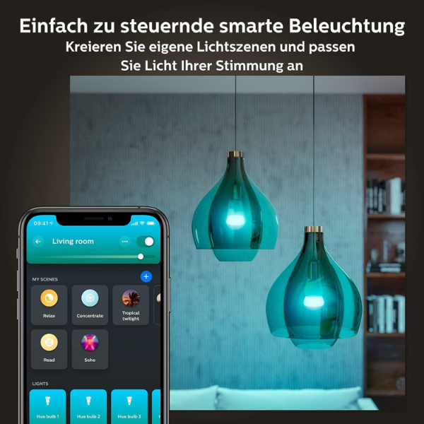 Philips Hue White & Color Ambiance E27 Starter-Set