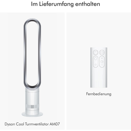 Dyson AM07 Turmventilator Weiß/Silber