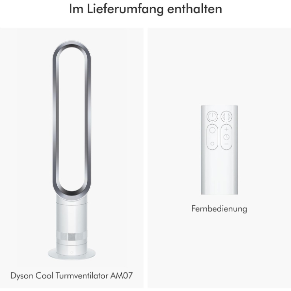 Dyson AM07 Turmventilator Weiß/Silber